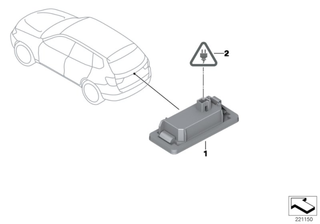 2013 BMW Z4 Registration Plate Lamp Diagram