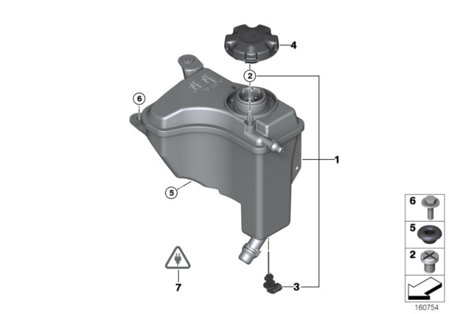 2009 BMW 335d Expansion Tank Diagram