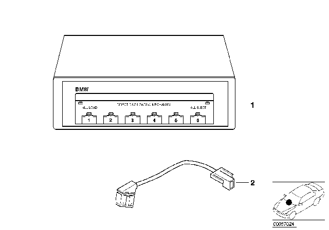 2006 BMW M3 Nakamichi CD Player / Changer Diagram