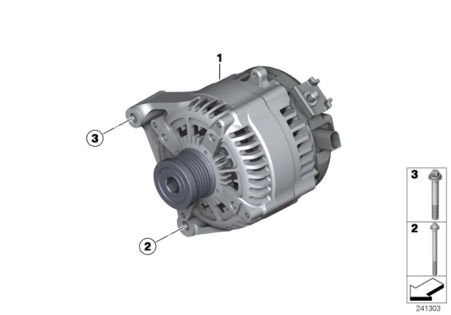 2013 BMW 328i xDrive Alternator Diagram