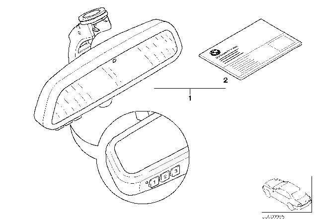 2001 BMW 540i Retrofit: Compass / Remote Control Diagram