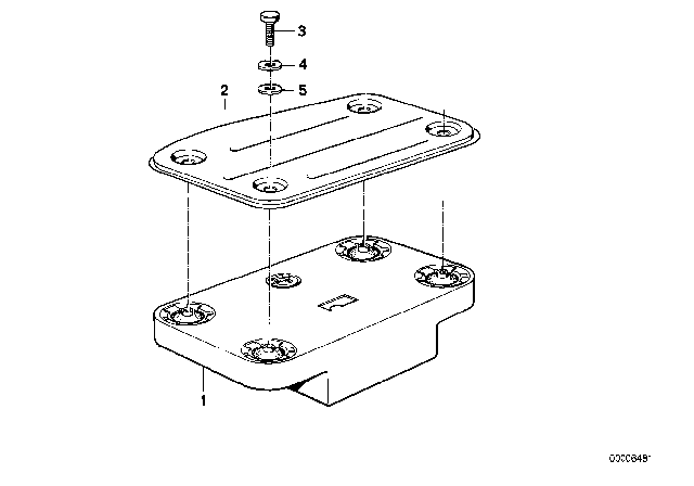 1991 BMW 325i Cover Diagram for 51711942206