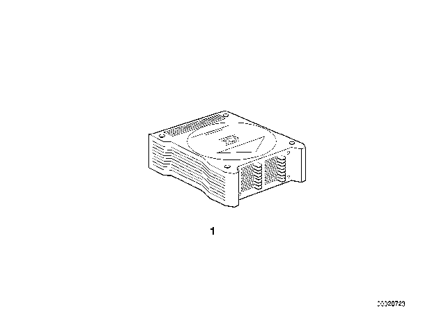 1997 BMW 328is Six Disc CD Magazine Diagram