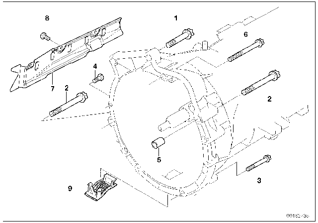 2010 BMW 535i xDrive Transmission Mounting Diagram