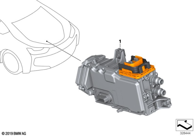 2017 BMW i8 Basic Control Unit Reme Diagram for 12328662297