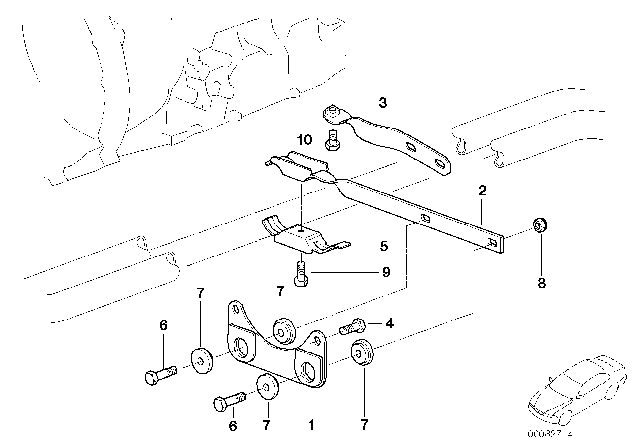 2003 BMW 325i Suspension Parts Exhaust Diagram