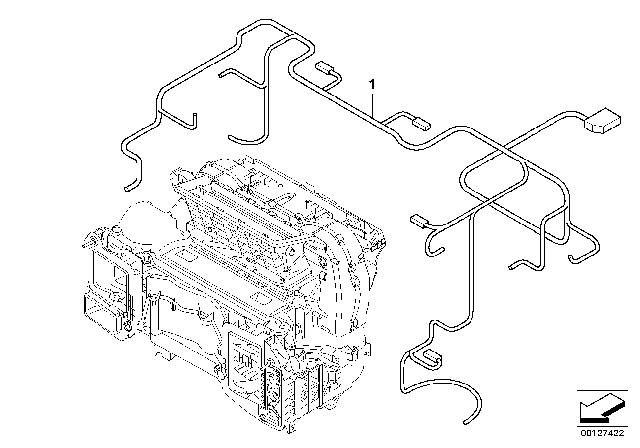 2010 BMW 650i Set Of Cables For Automatic Air Conditioning Diagram