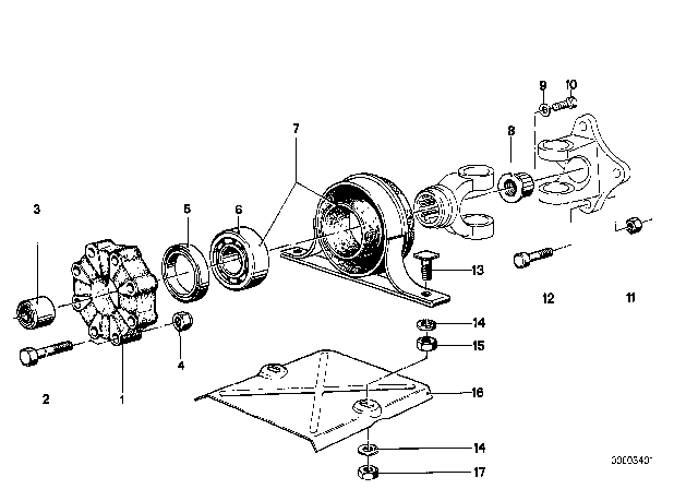 1977 BMW 320i Hex Bolt Diagram for 26111102144