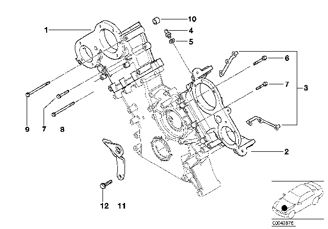 2001 BMW Z8 Timing Case Diagram 2