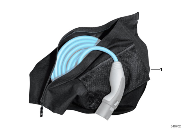 2015 BMW i8 Cable Bag Diagram