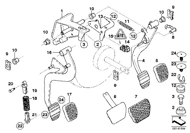 2004 BMW X3 Flat Fuses Diagram for 35206779548
