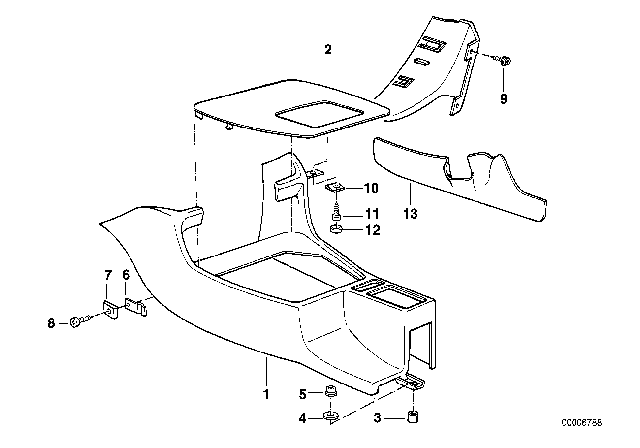 1993 BMW 535i Storing Partition Diagram 1