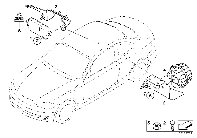 2009 BMW 128i Alarm System Diagram