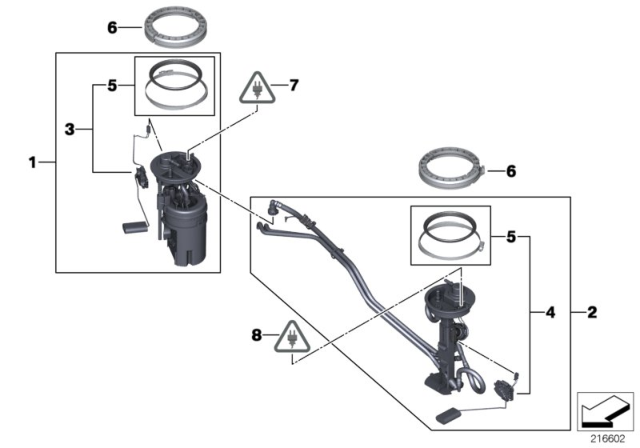 2016 BMW X6 M Fuel Pump And Fuel Level Sensor Diagram