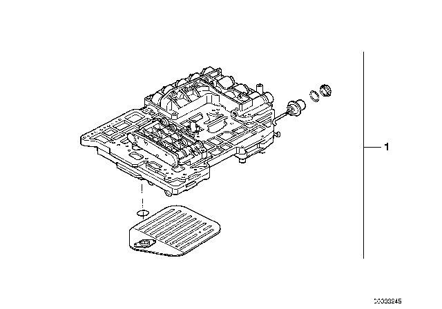 1995 BMW 530i Control Unit Diagram for 24341422937