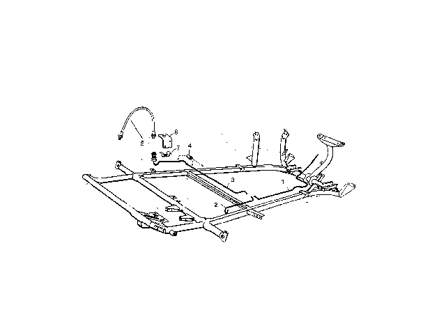 1958 BMW Isetta Pipe Diagram for 34326755611