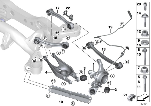 2011 BMW M3 Left Wishbone Diagram for 33322283545