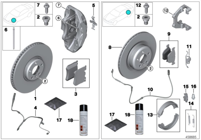 2014 BMW X6 M Brake Disc, Lightweight,Ventilated,Right Diagram for 34116789070