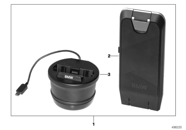 2020 BMW M340i Wireless Charging Station, Universal Diagram