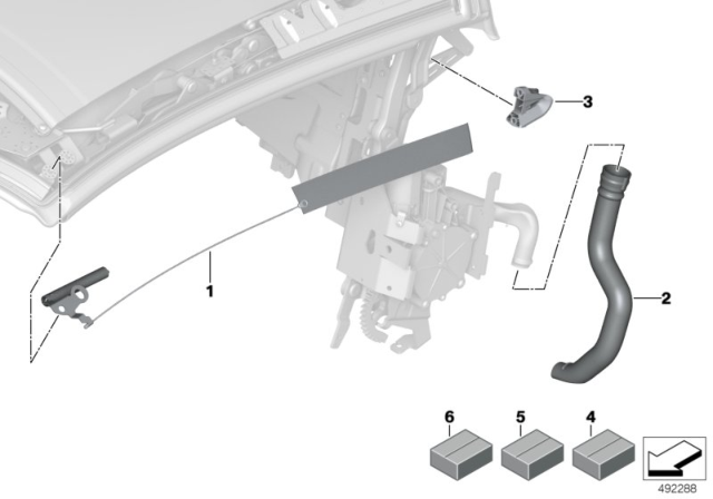 2019 BMW i8 FASTENING SET FOR GATE Diagram for 54349479219