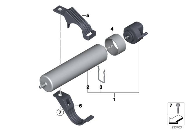 2016 BMW X3 Fuel Strainer With Heating Diagram for 13328576972