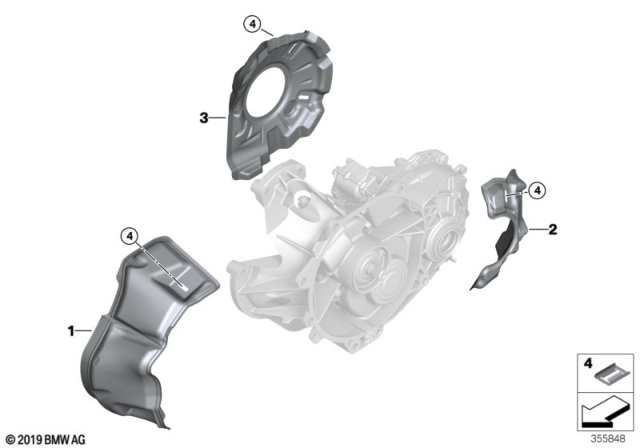 2018 BMW i3s Electric Gearbox / Mounting Diagram 3