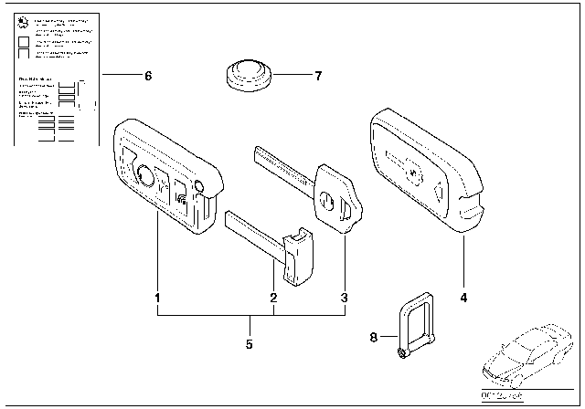 2006 BMW 750i Radio Remote Control Diagram