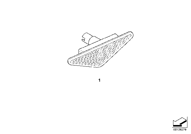 2004 BMW 325Ci Additional Turn Indicator Lamp, Right Diagram for 63136920686