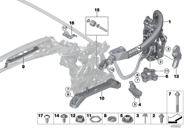 2017 BMW M4 Support And Joint Pieces Diagram