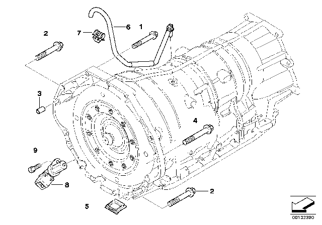 2004 BMW X5 Gearbox Mounting Diagram