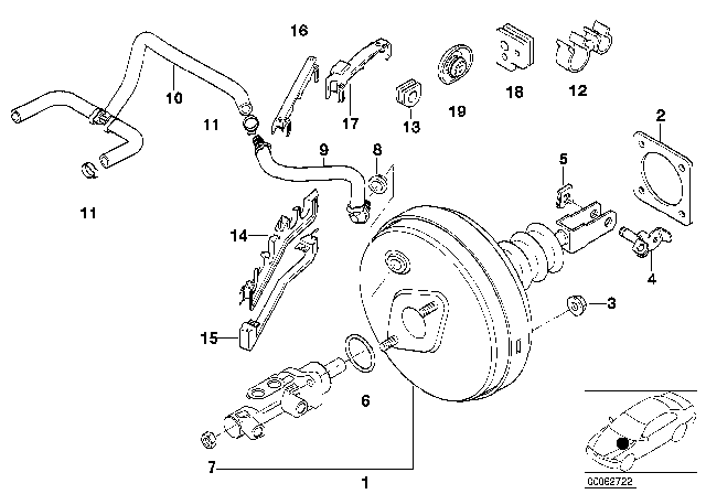 2001 BMW M5 Power Brake Unit Depression Diagram