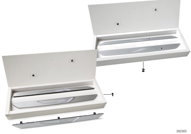 2017 BMW X5 Illuminated Door Sill Strip Diagram