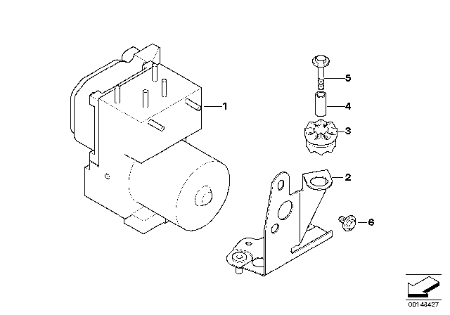 1996 BMW 750iL Spacer Diagram for 34511165153