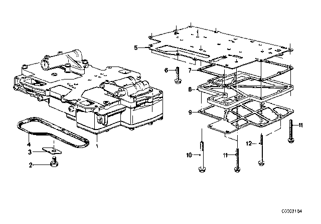 1977 BMW 630CSi Control Unit & Attaching Parts (ZF 3HP22) Diagram 2