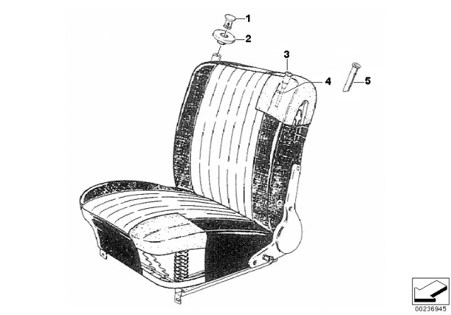 1971 BMW 2002 Front Seat Diagram