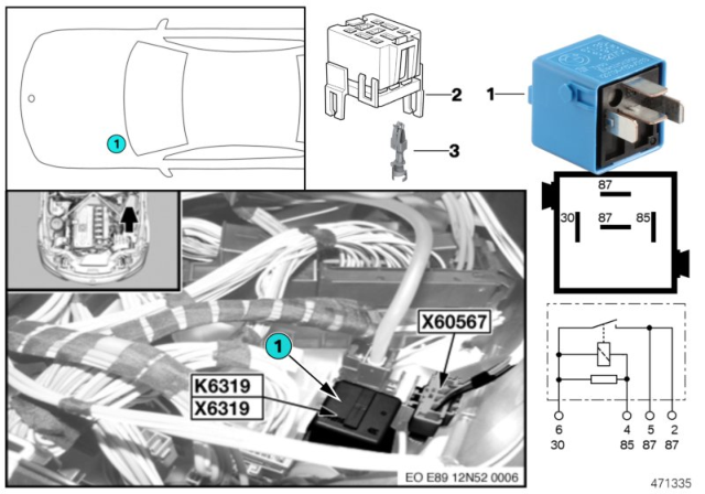 2011 BMW Z4 Relay, Valvetronic Diagram