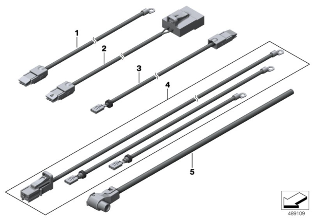 2008 BMW X6 B+ Cable Sets, Main Wiring Harness Diagram