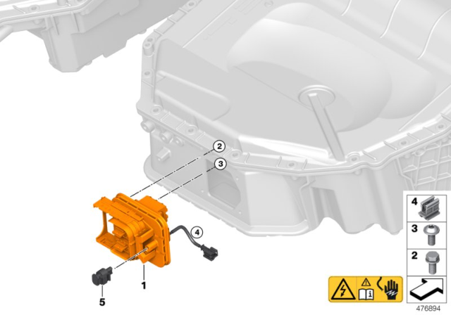 2018 BMW 740e xDrive High-Voltage Accumulator Diagram 2