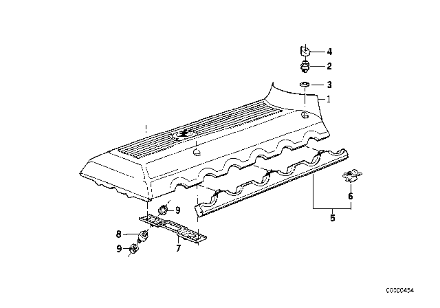 1992 BMW 750iL Engine Acoustics Diagram