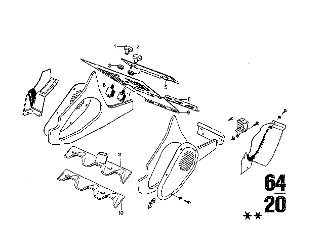 1973 BMW 3.0S Air Conditioning Diagram 6