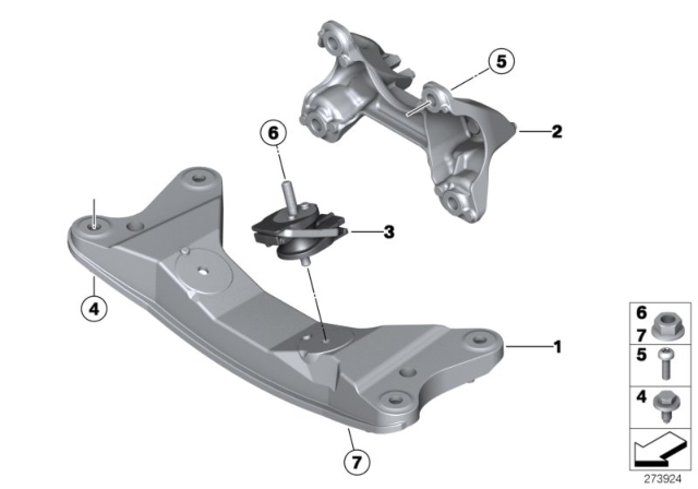 2019 BMW 440i Gearbox Suspension Diagram