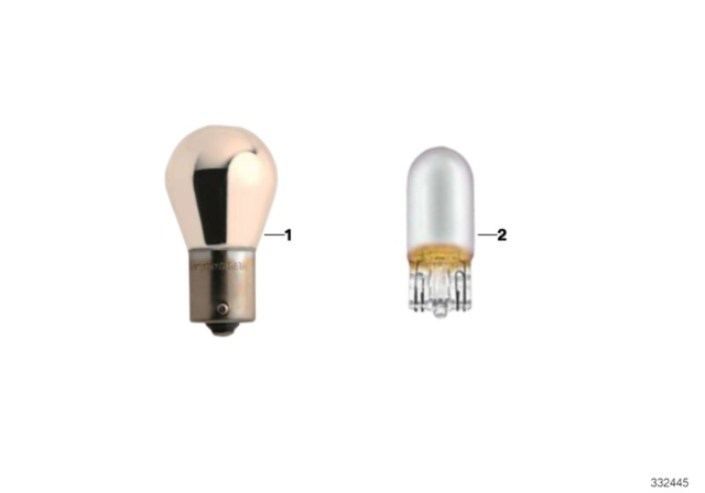 2013 BMW 328i BMW Chrome Bulbs Diagram