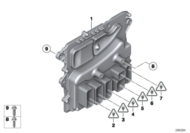 2013 BMW 335i Basic Control Unit DME Diagram 2