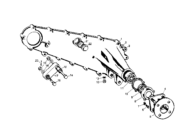 1957 BMW Isetta Gasket Diagram for 33413030524