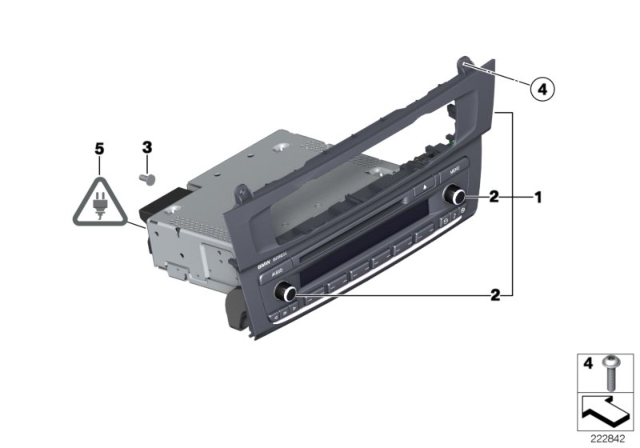 2015 BMW X3 Exchange Radio Bmw Business Cd Diagram for 65129243907