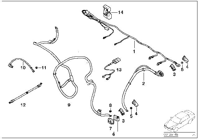 2006 BMW X5 Battery Cable Diagram