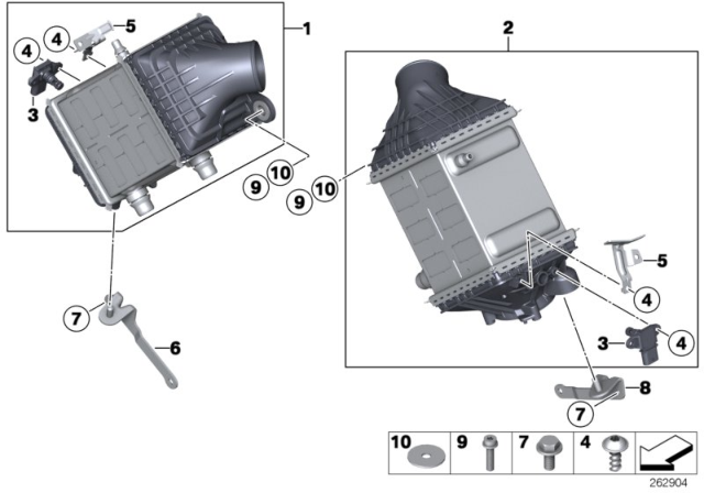 2014 BMW M5 Charge - Air Cooler Diagram