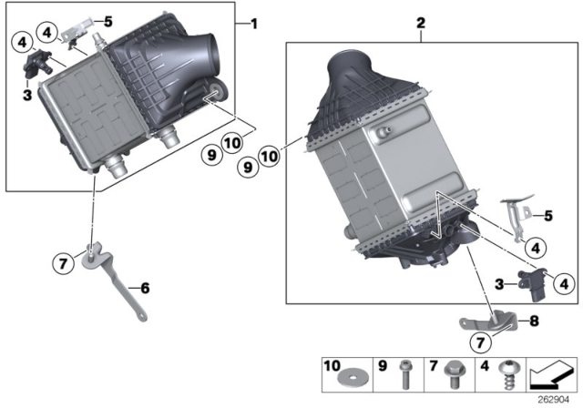 2014 BMW M6 Charge - Air Cooler Diagram