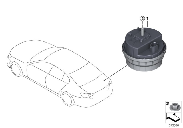 2020 BMW M5 Alternator Power Siren W/Inclination Indicator Diagram