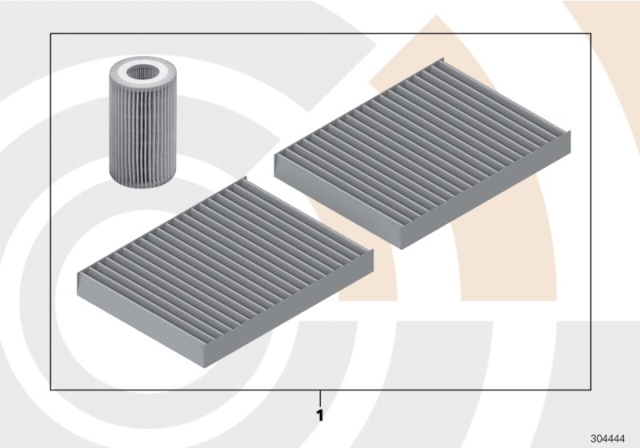 2006 BMW 530xi Inspection Kit, Value Line Diagram 1